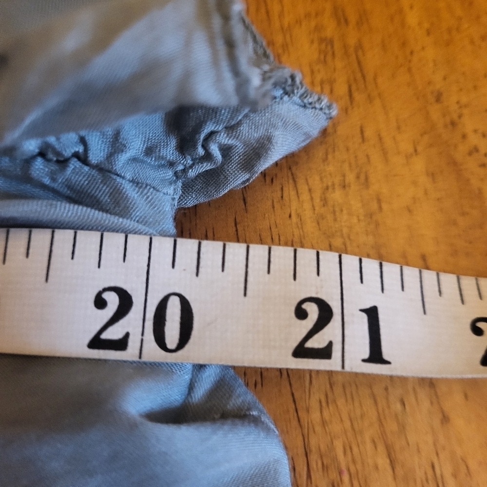 Charming Blue Ruffle Sleeve Top - Picture 3 of 4